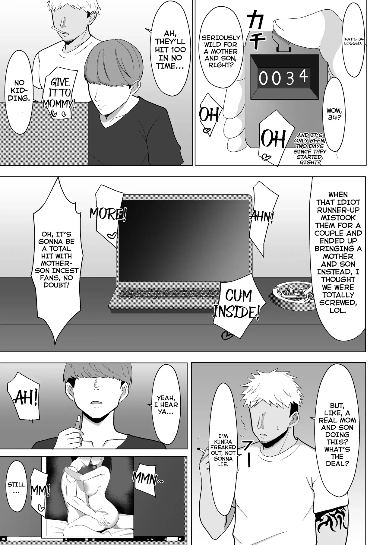 Kaa-chan to Sex Shinai to Derarenai Heya ~Kuchiurusai Haha to Hankouki no Ore~ - Page 56