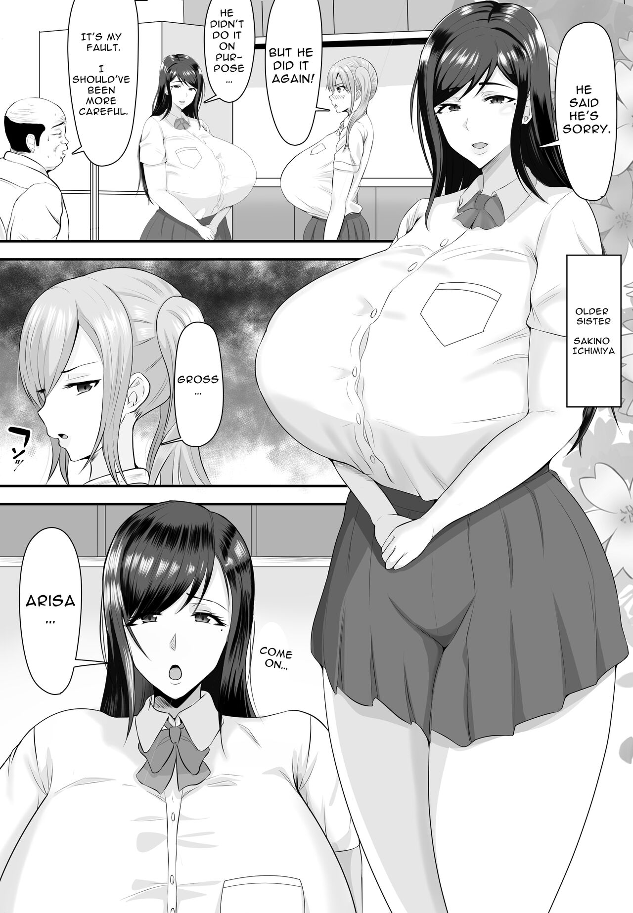 Kyonyuu JK o Tasuketakereba Musume no Hadaka Atete mite - Page 5