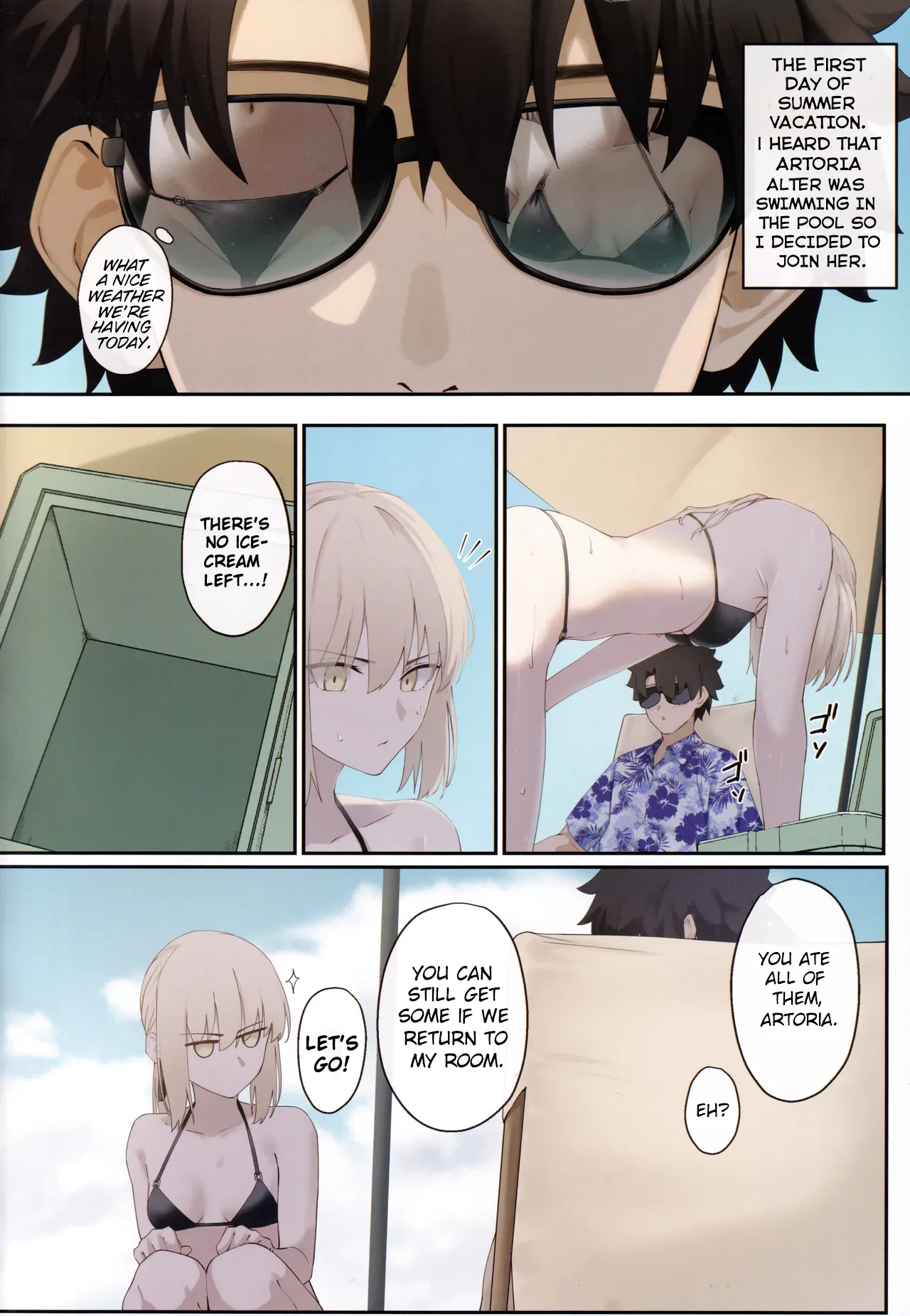 Alter to Natsuyasumi | Summer Vacation with Artoria Alter - Page 3