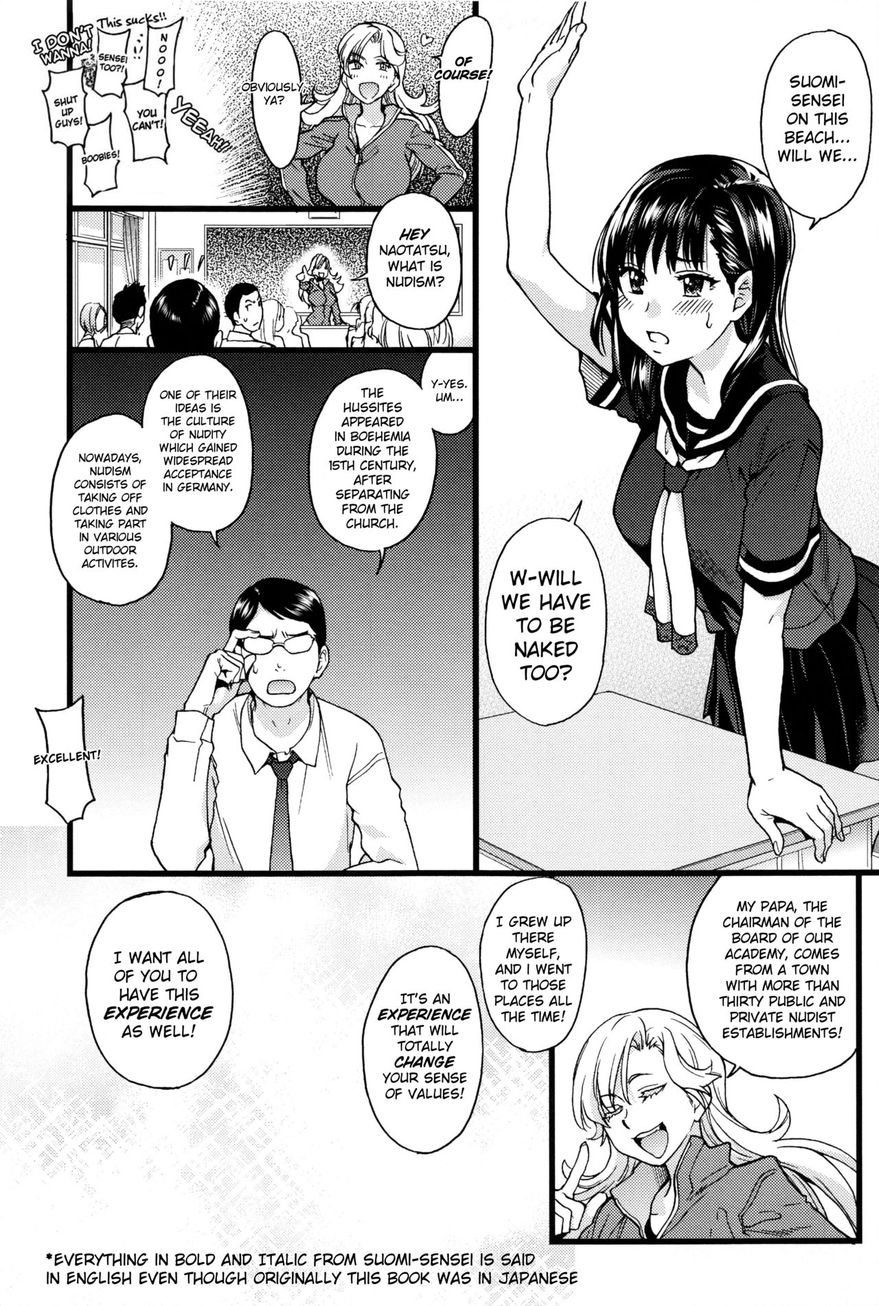 Nudist Beach ni Syuugaku Ryokoude!! - In school trip to the nudist beach!! - Page 12