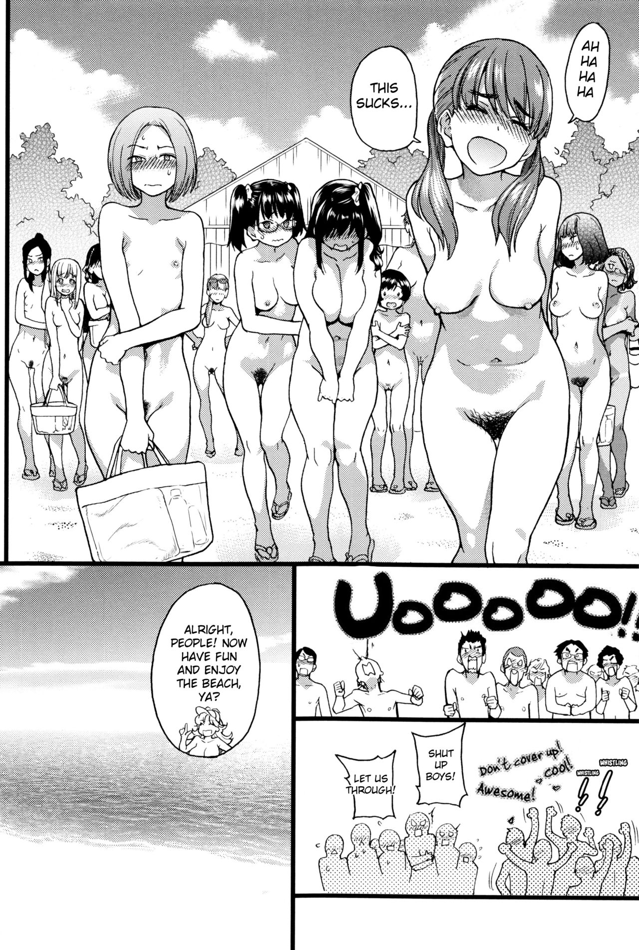 Nudist Beach ni Syuugaku Ryokoude!! - In school trip to the nudist beach!! - Page 19