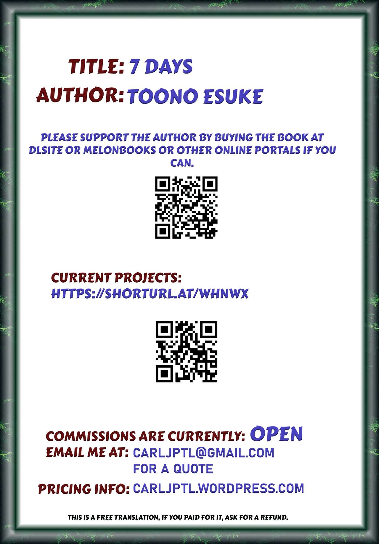 7days by Toono Esuke - Page 25