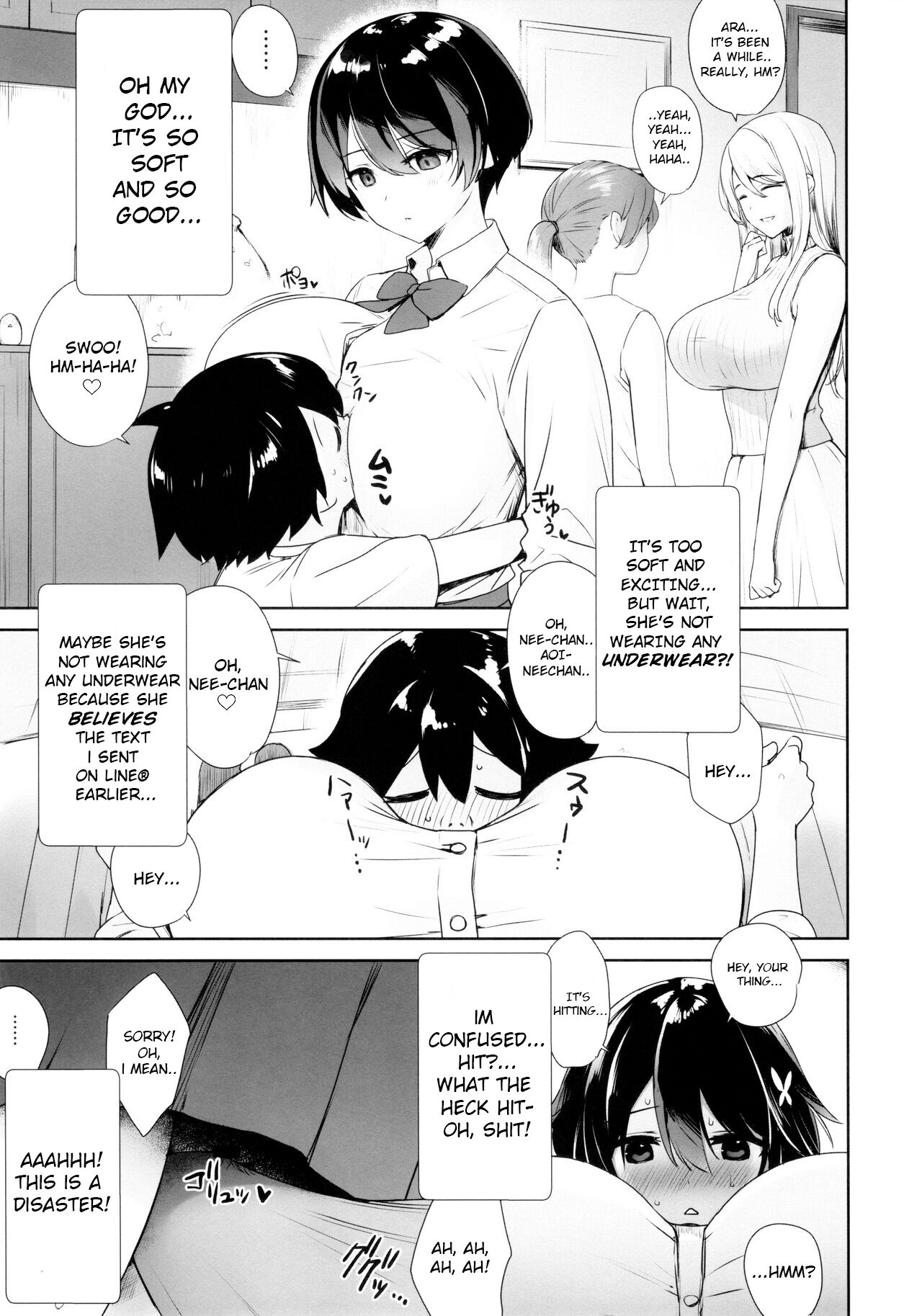 Itsumo No-pan ‧ No-bura na Mukanjou Onee-chan no Shikyuu ni Ippai H na Koto (Osekkyou) o Shite Boku no Mono ni Suru Hon - Page 4