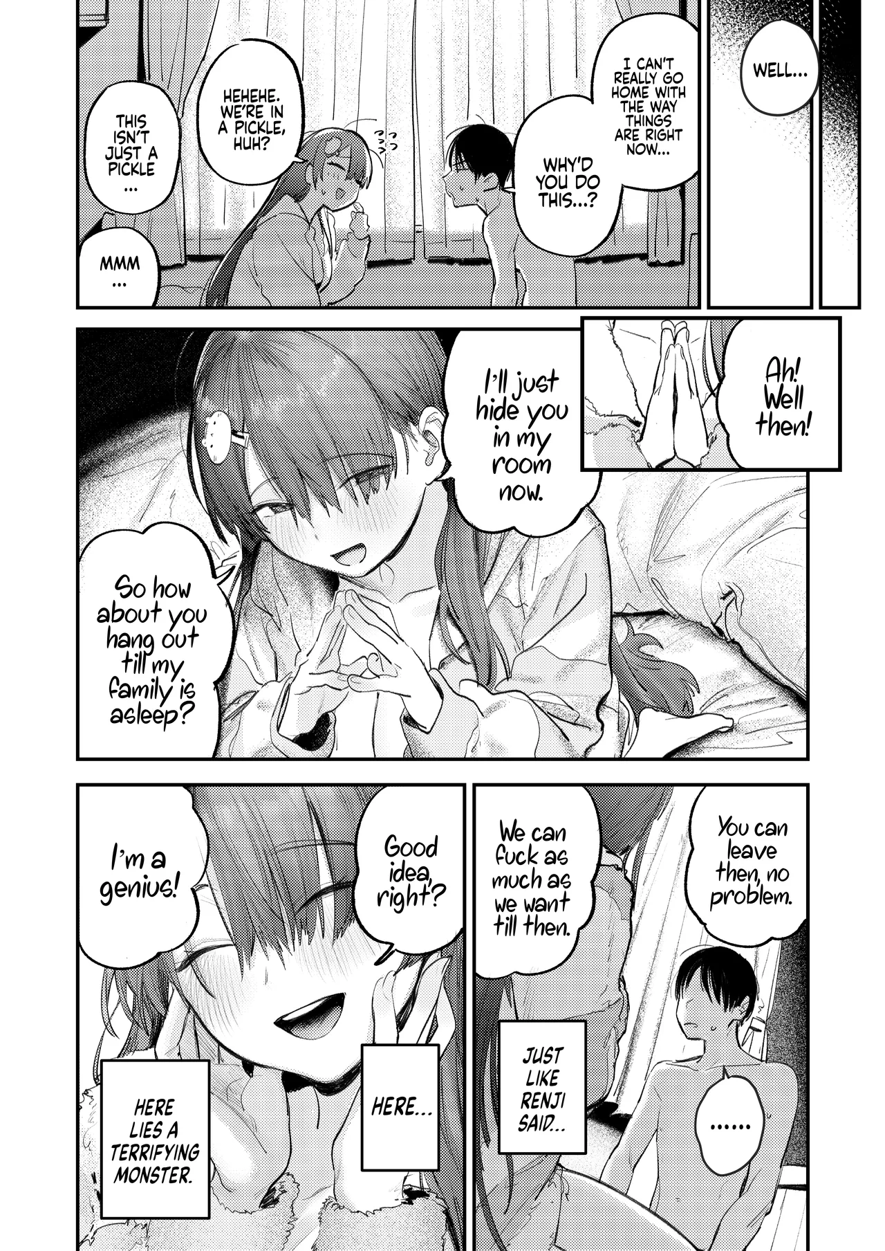Mamono no Heya ~6 nen-buri ni Saikai shitara Hikikomori NEET ni Natteita Shinyuu no Onee-san ni Semararete Seieki o Shiboritorareru Hanashi - Page 35