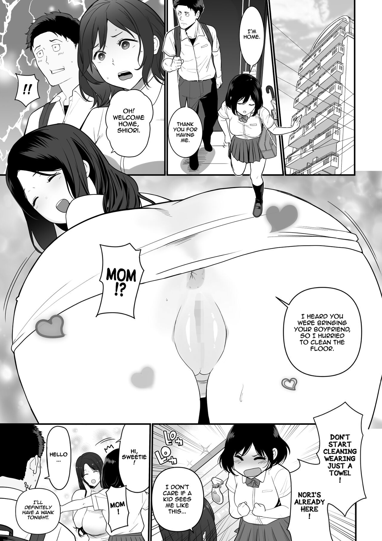 Kanojo no Mama ga H Sugite Gaman Dekinai - Page 2