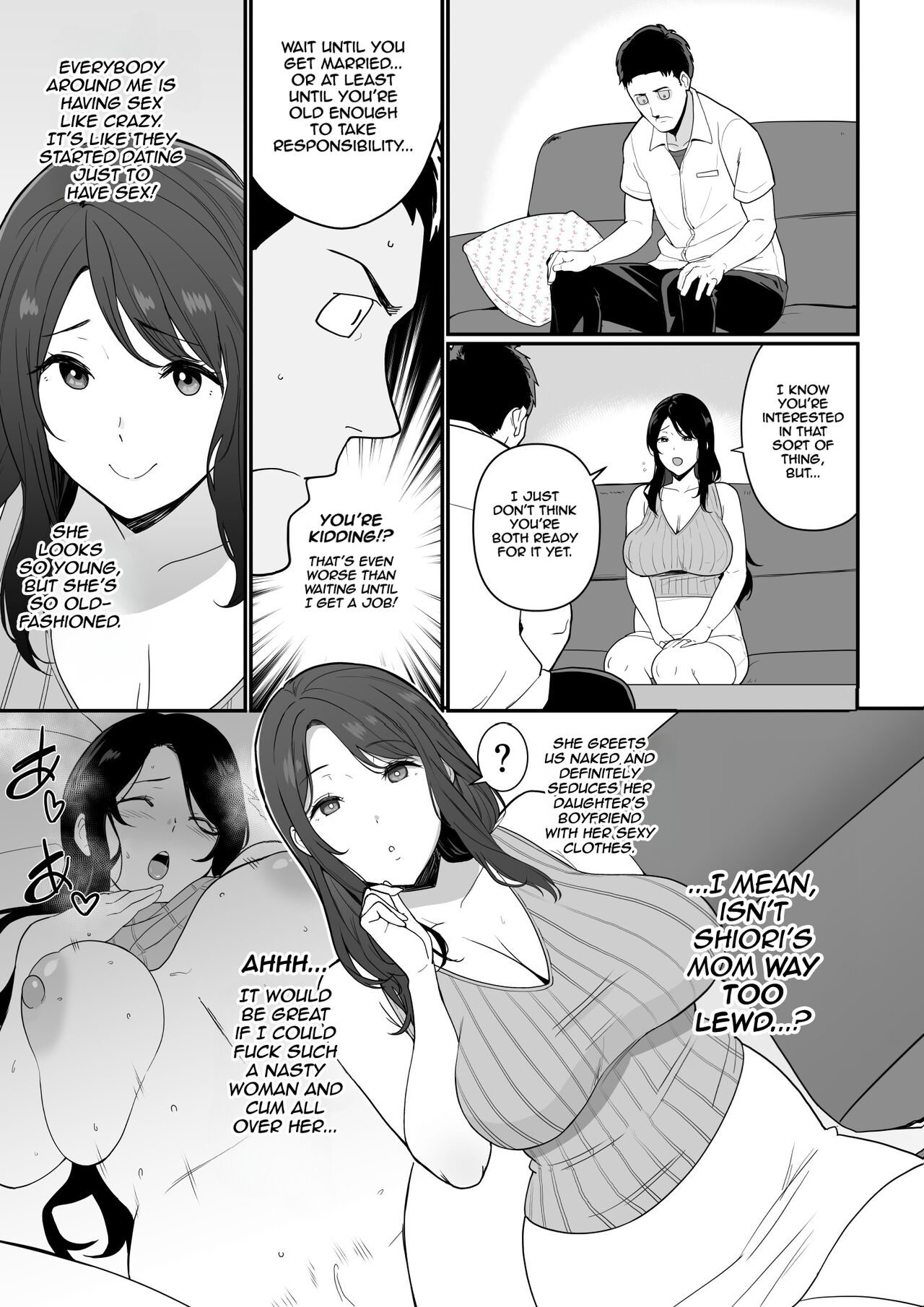 Kanojo no Mama ga H Sugite Gaman Dekinai - Page 6