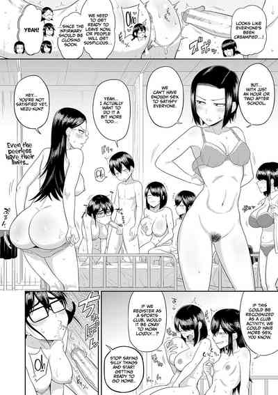 Mujintou de, SEX ni Kyoumi Shinshin na Dosukebe Inkya Joshi-tachi to Harem Life - Page 111