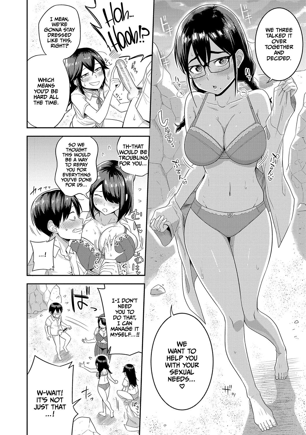Mujintou de, SEX ni Kyoumi Shinshin na Dosukebe Inkya Joshi-tachi to Harem Life - Page 19
