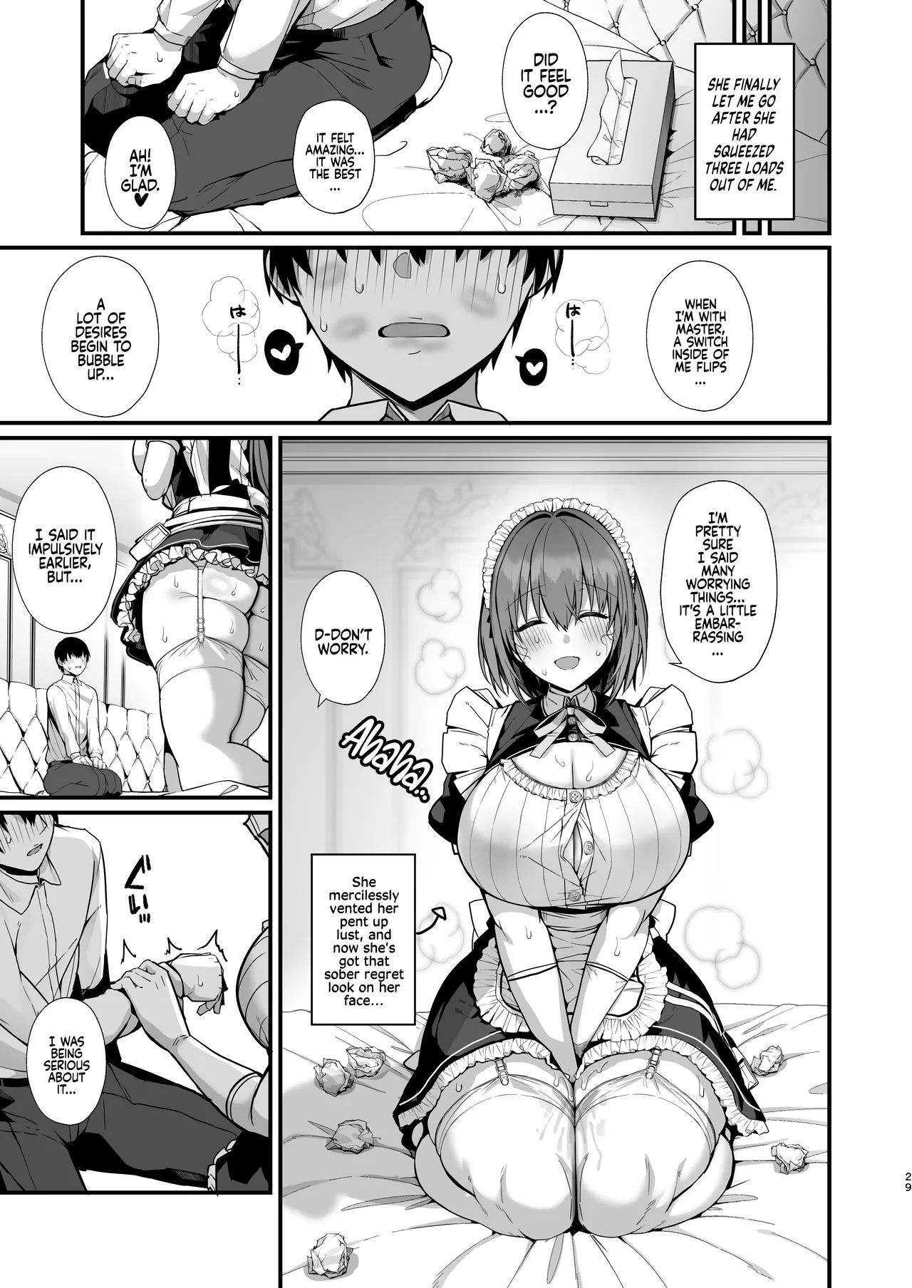 Love Maid -Yasashikute Amaama na Kyonyuu Ero Maid San to SEX Shimakuru Ohanashi- - Page 30