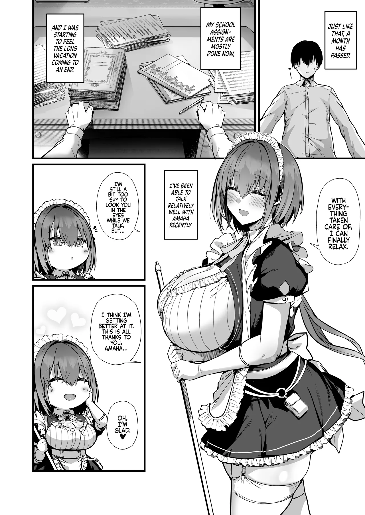 Love Maid -Yasashikute Amaama na Kyonyuu Ero Maid San to SEX Shimakuru Ohanashi- - Page 43
