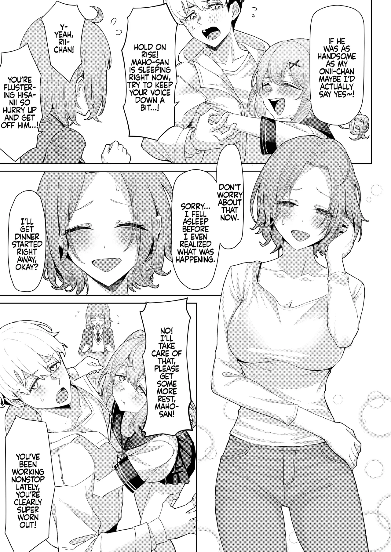 Chichi no Saikon de Doukyo suru Koto ni Natta Gibo no Gijou Shimai to Kawarugawaru Sex shite shimatta Hon - Page 4