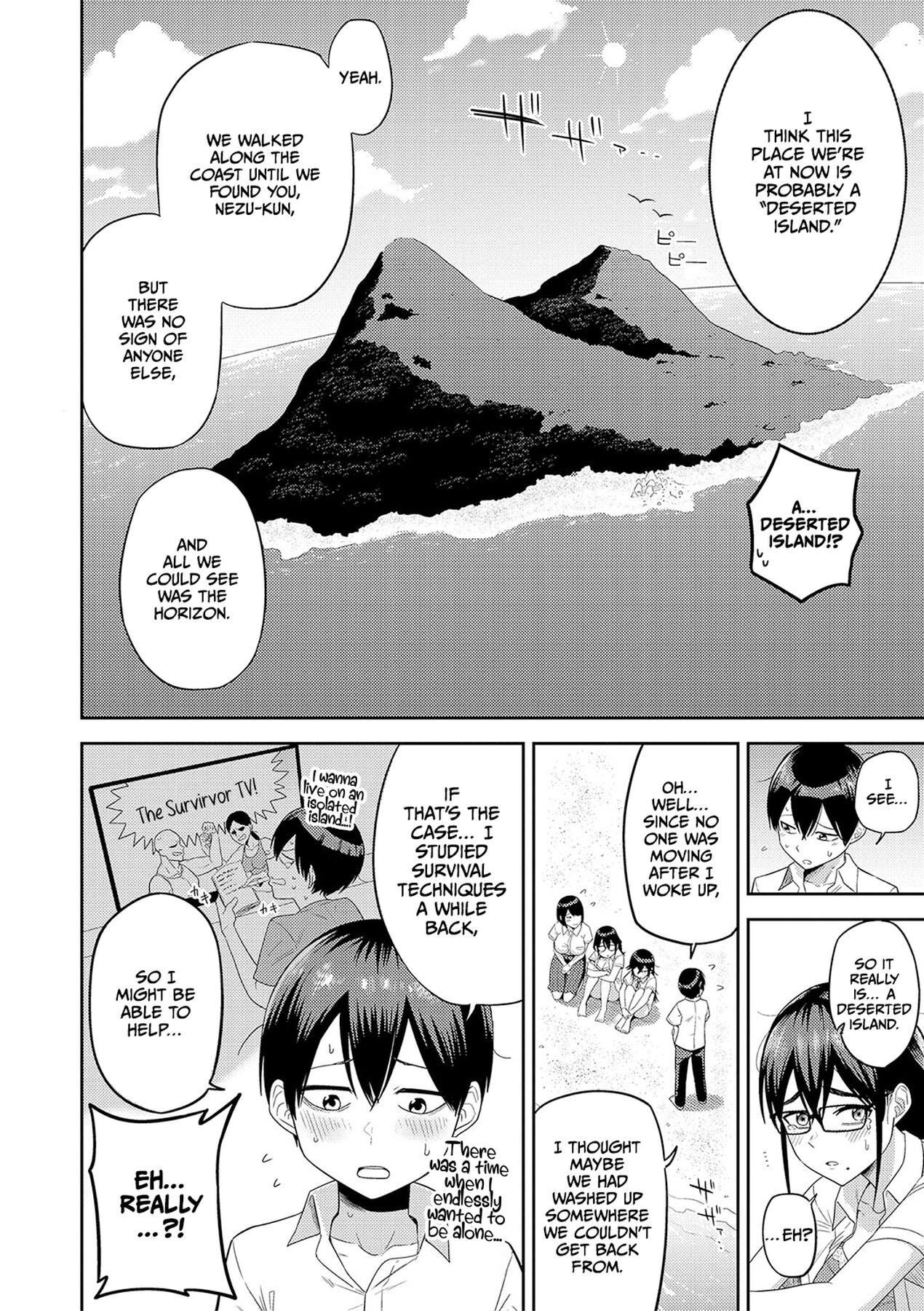 Mujintou de, SEX ni Kyoumi Shinshin na Dosukebe Inkya Joshi-tachi to Harem Life - Decensored - Page 7