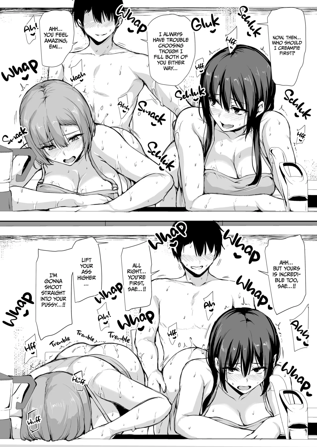 Kyonyuu Ga Futariinai To Bokkishinai Otto No Tame Ni Tomodachi O Tsuretekita Tsuma Chapter 1-3 - Page 171