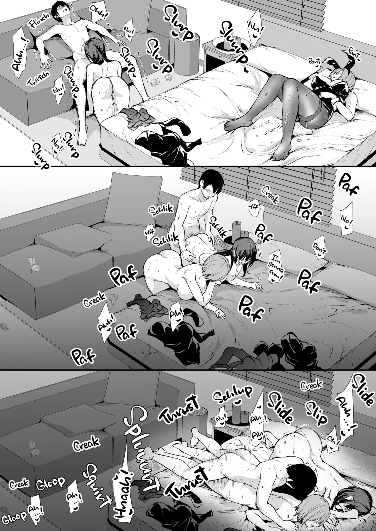 Kyonyuu Ga Futariinai To Bokkishinai Otto No Tame Ni Tomodachi O Tsuretekita Tsuma Chapter 1-3 - Page 190