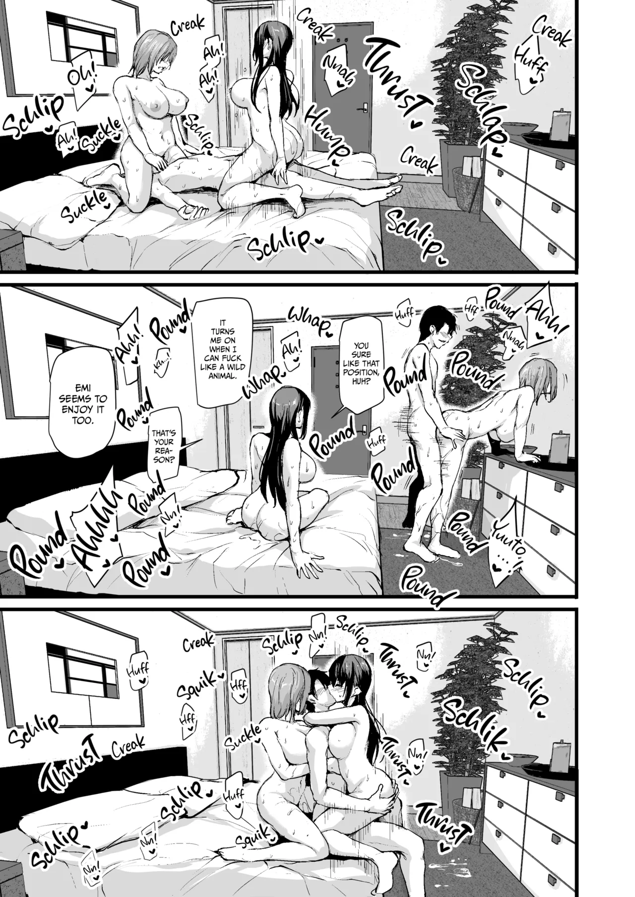 Kyonyuu Ga Futariinai To Bokkishinai Otto No Tame Ni Tomodachi O Tsuretekita Tsuma Chapter 1-3 - Page 48