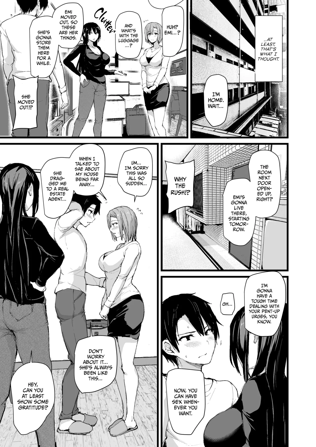 Kyonyuu Ga Futariinai To Bokkishinai Otto No Tame Ni Tomodachi O Tsuretekita Tsuma Chapter 1-3 - Page 54