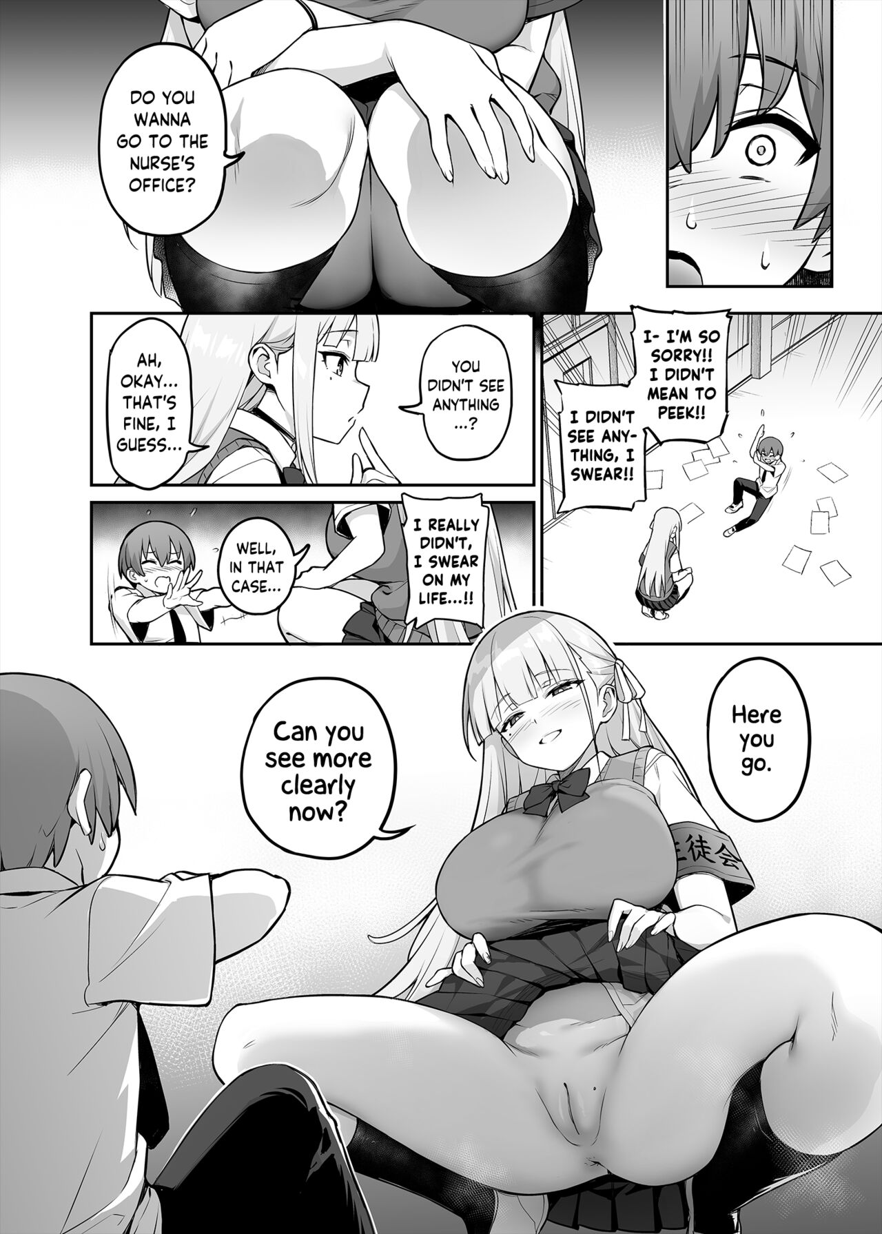 Akogare no Seitokaichou ga Kyonyuu Sugiru Ken - Page 7